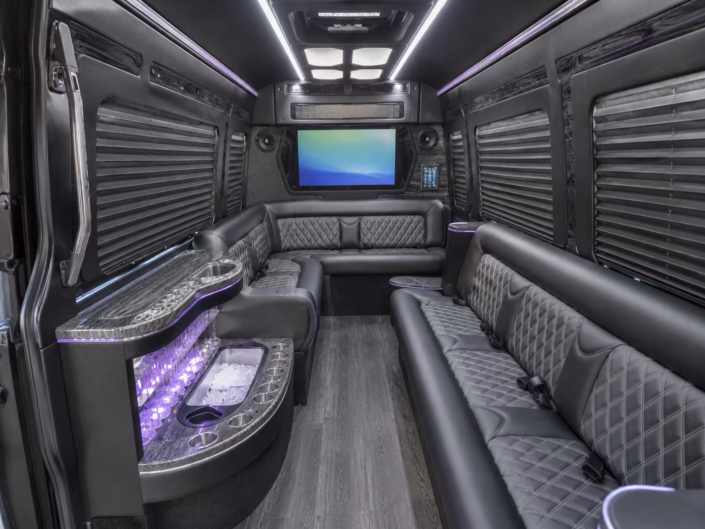 sparks party bus interior