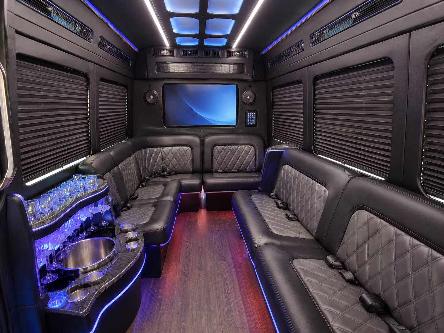 sparks private event transportation onboard seating
